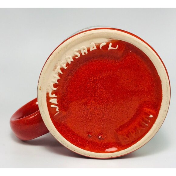 Vintage Waechtersberg Christmas Goose Mug Spain Holiday Coffee Cup No Chips - Picture 6 of 6